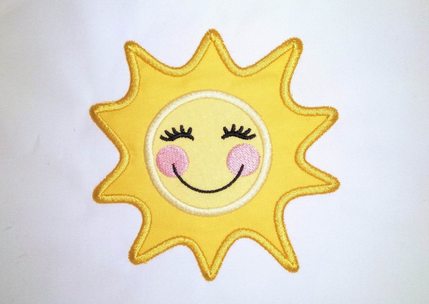 Sunshine, Sun applique, Summer Machine Embroidery Applique design | Artapli - image 1