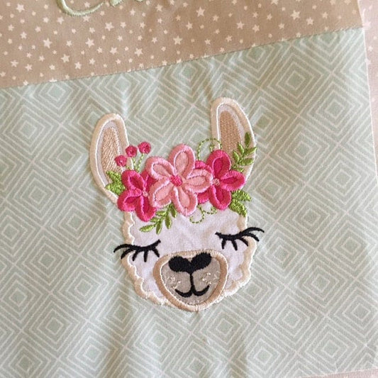 Llama Alpaca Girl with Bow – Instant Download | Artapli