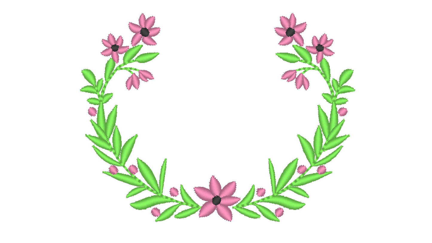Floral Wreath Frame