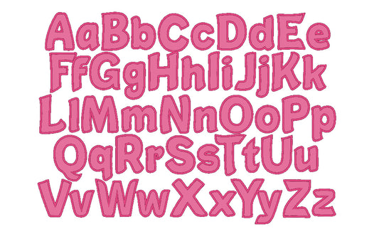 Monogram Applique Font Simon – Instant Download | Artapli