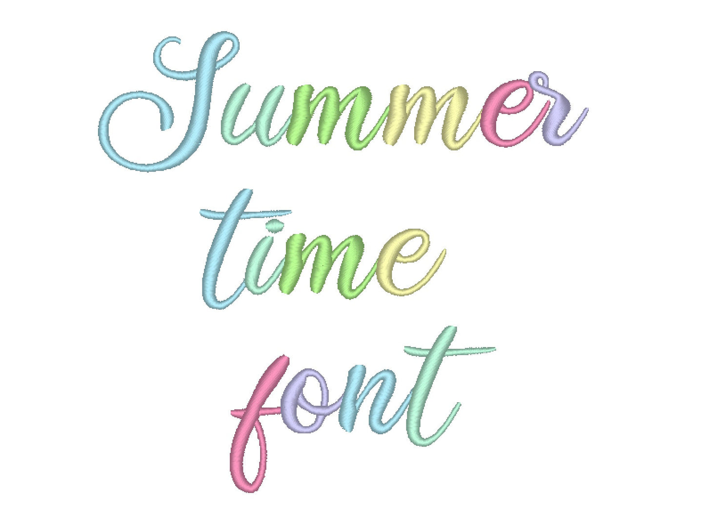 Handwritten Satin Curly Font – Sizes 0.5" 0.8" 1" 1.3" 1.5" 2" BX Digital Font File | Artapli