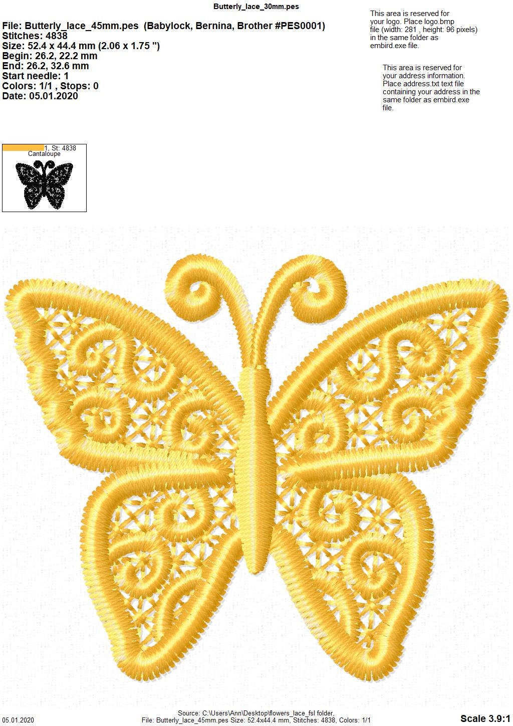 Light delicate Butterfly mini Free Standing Lace machine embroidery designs FSL assorted size 1.3, 1.5, 2 inch tiny small INSTANT DOWNLOAD