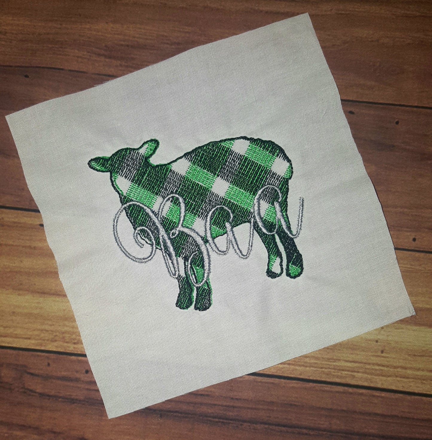 Sheep Baa Gingham – Instant Download | Artapli