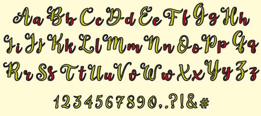 Curly Fill Stitch Font Dune – Instant Download | Artapli