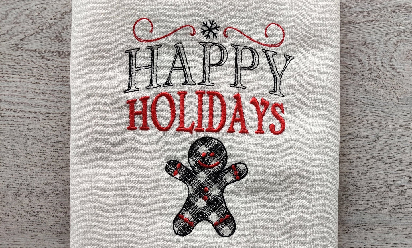 Happy Holidays Christmas Kitchen Towel Set - image 1