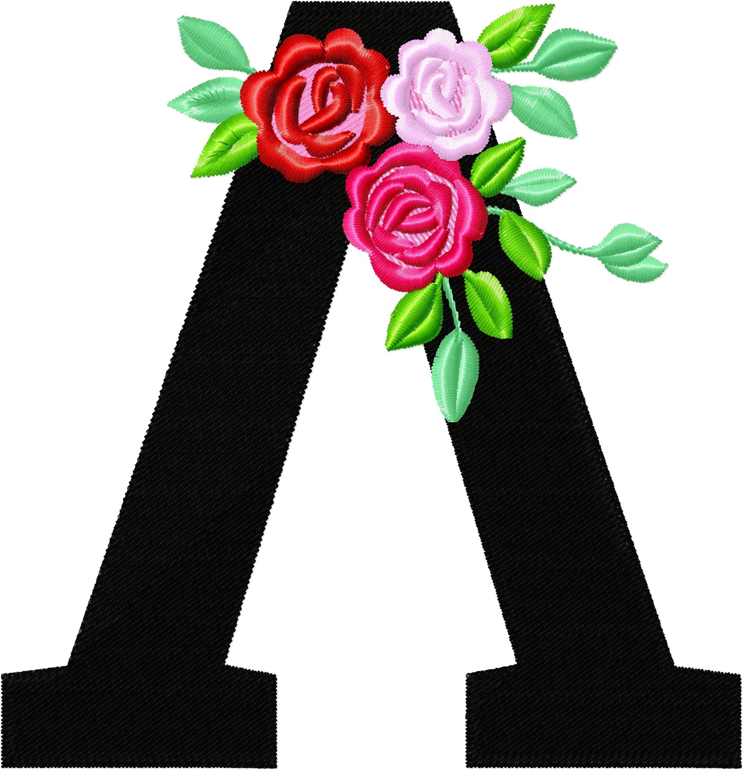 Floral Greek Font – Bx embroidery design by Artapli