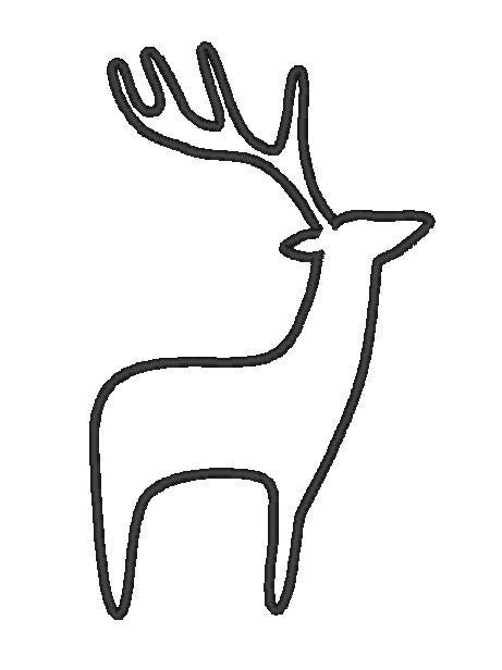 Reindeer Silhouette – Instant Download | Artapli