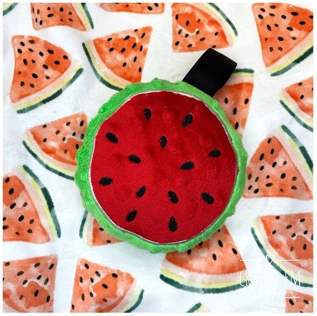 Watermelon Coaster Keychain ITH – Sizes 4" 5" 6" 7" 2.5" 3" Digital Embroidery File | Artapli