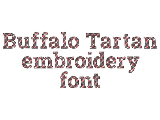 Mini Gingham Plaid Buffalo Font – Instant Download | Artapli