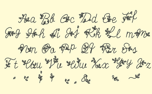 Leaf Font alternate handwritten script FONT machine – Instant Download | Artapli