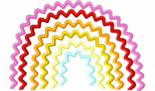 Rainbow Ric Rac design – Instant Download | Artapli