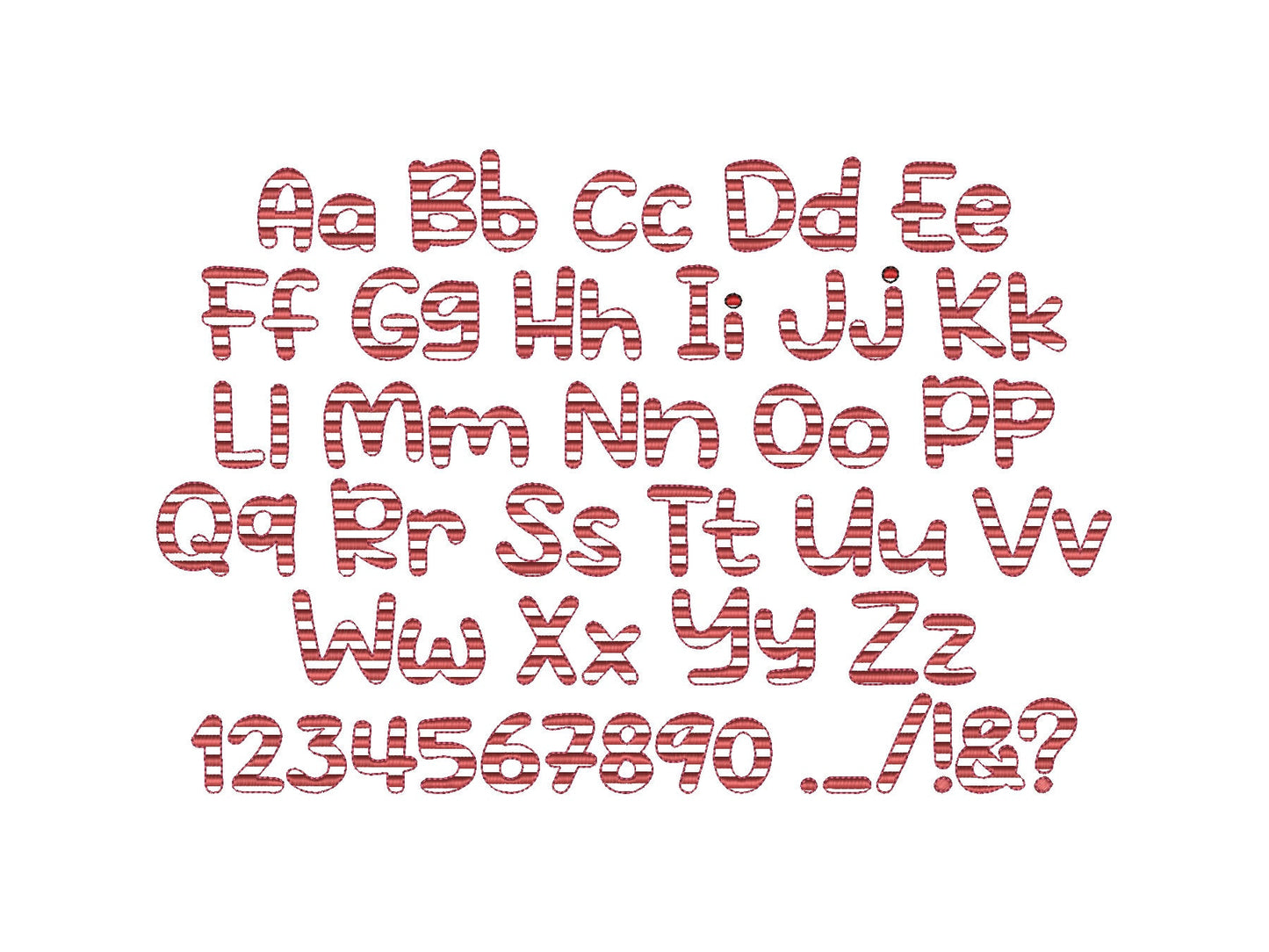 Patriotic Stars and Stripes Fonts 2 – 4th July machine embroidery design by Artapli
