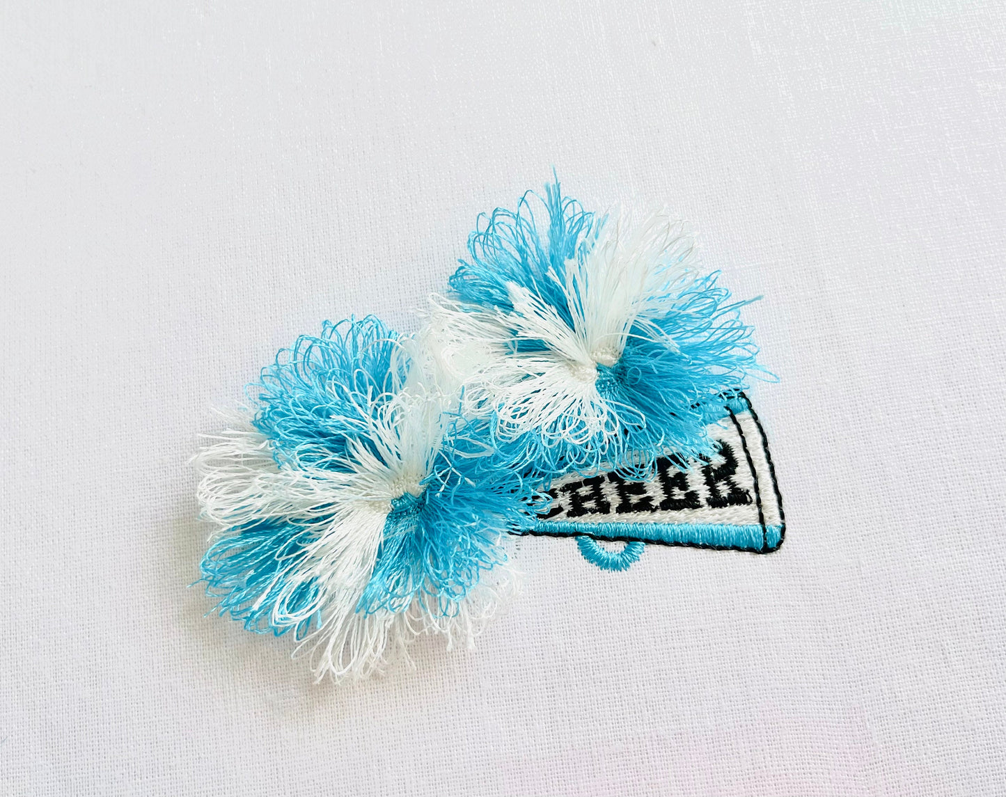 Fringed Cheerleader Megaphone and Pom Pom - image 1