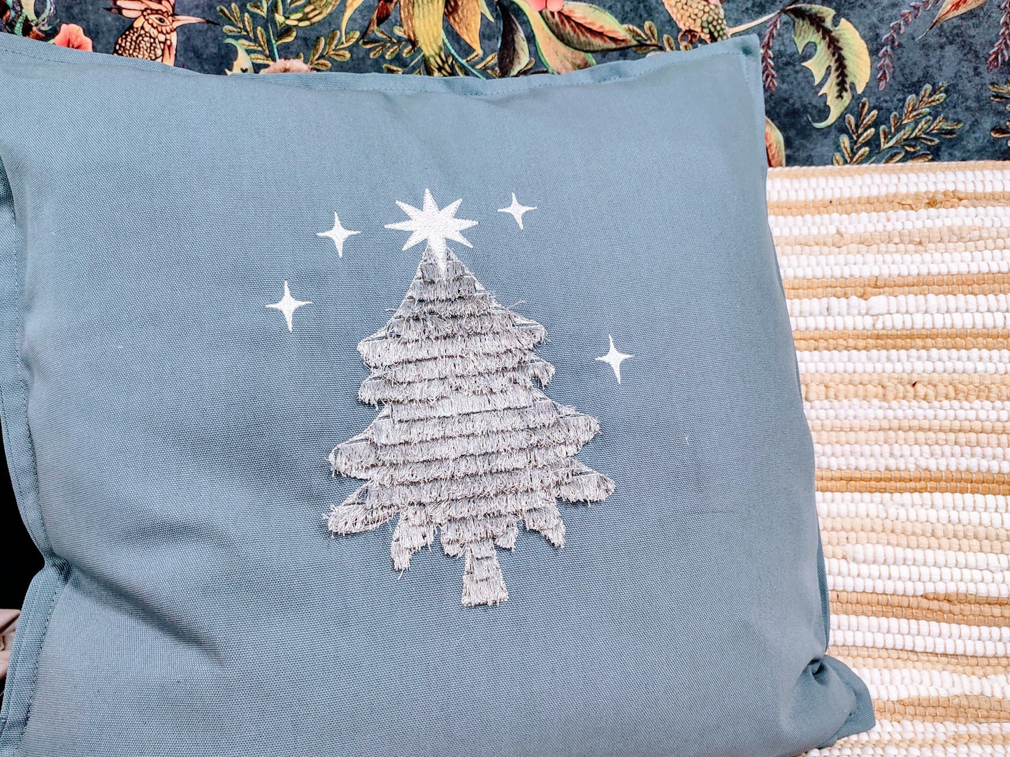 Sparkling Fringed Christmas Tree - image 1