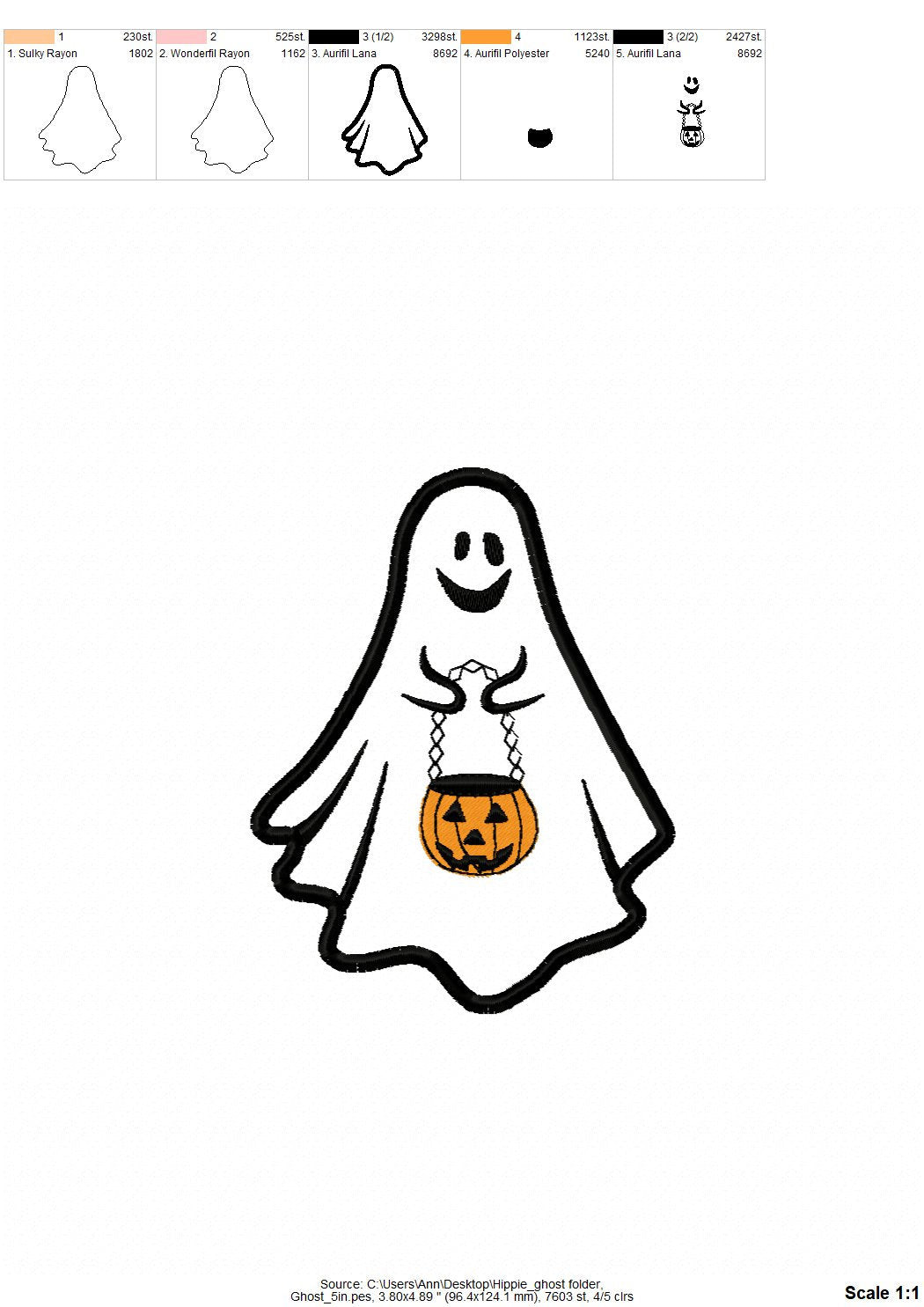 Halloween Happy groovy Ghost Little Boo and Pumpkin Applique design machine embroidery designs sizes for hoop 4x4 5x7 6x10 kids cute ghost