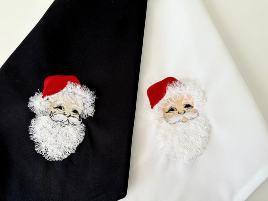 Christmas Santa Fringed Machine Embroidery Design Santa Claus Hat Fur Design