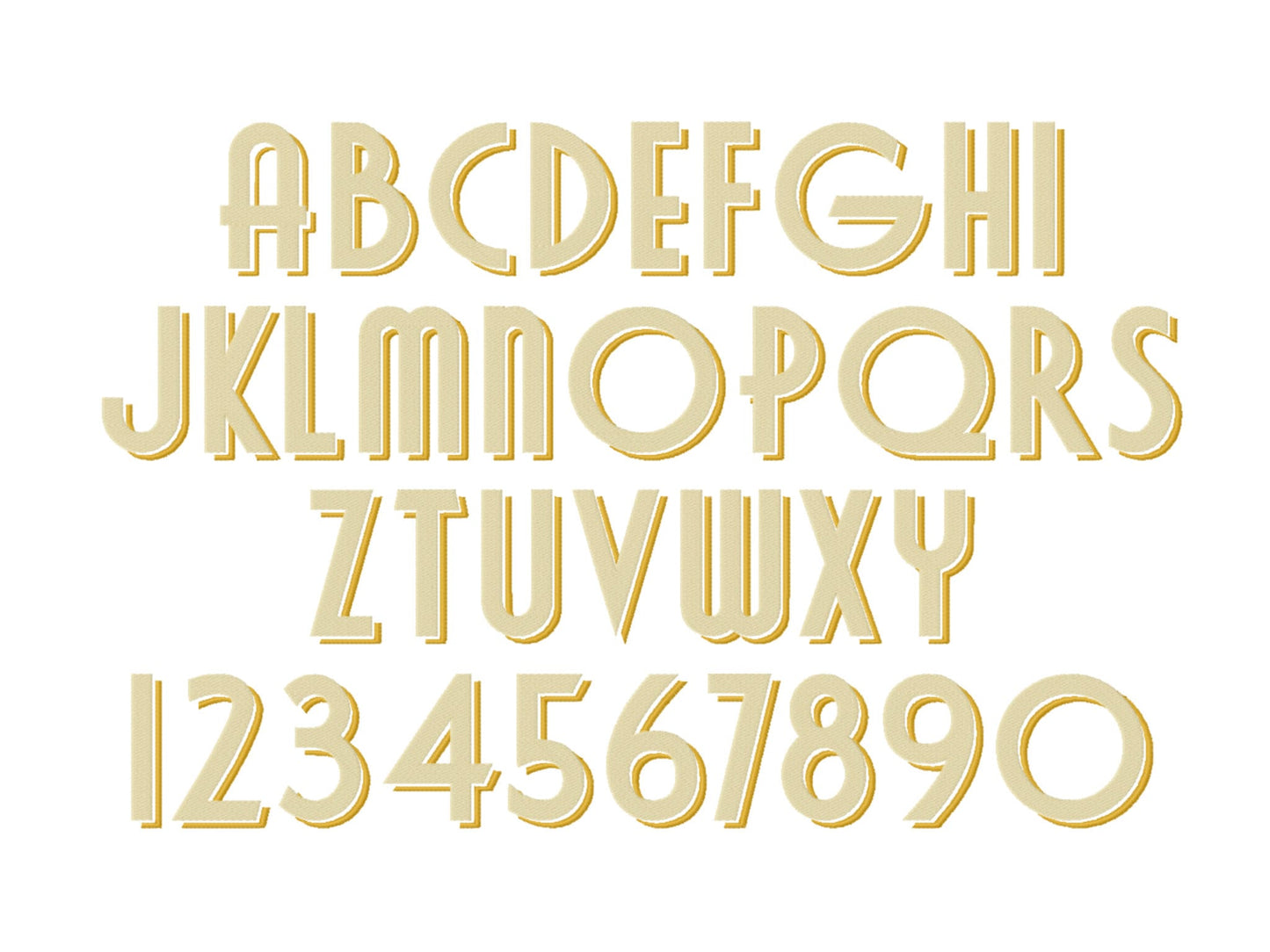 Modern Drop Shadow Font