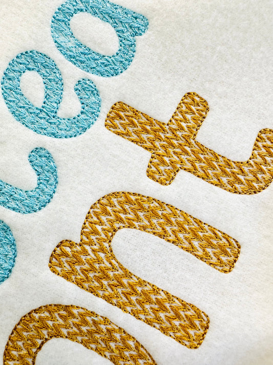 Knitted effect knit sweater stitch Font texture alphabet monogram machine embroidery designs kids shirt design