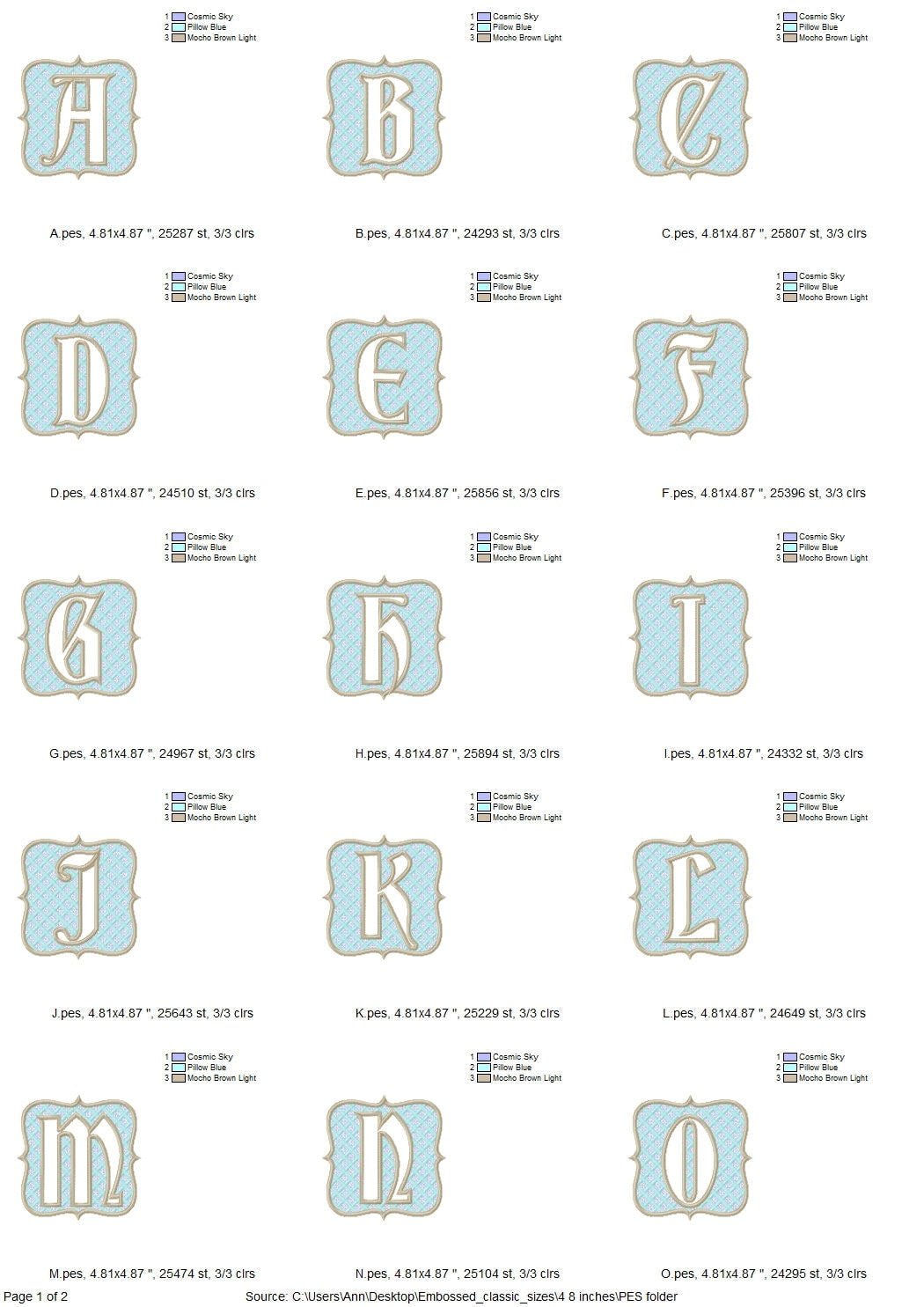 Embossed terry towel Monogram letters A-Z and gingham buffalo plaid Frame machine embroidery designs