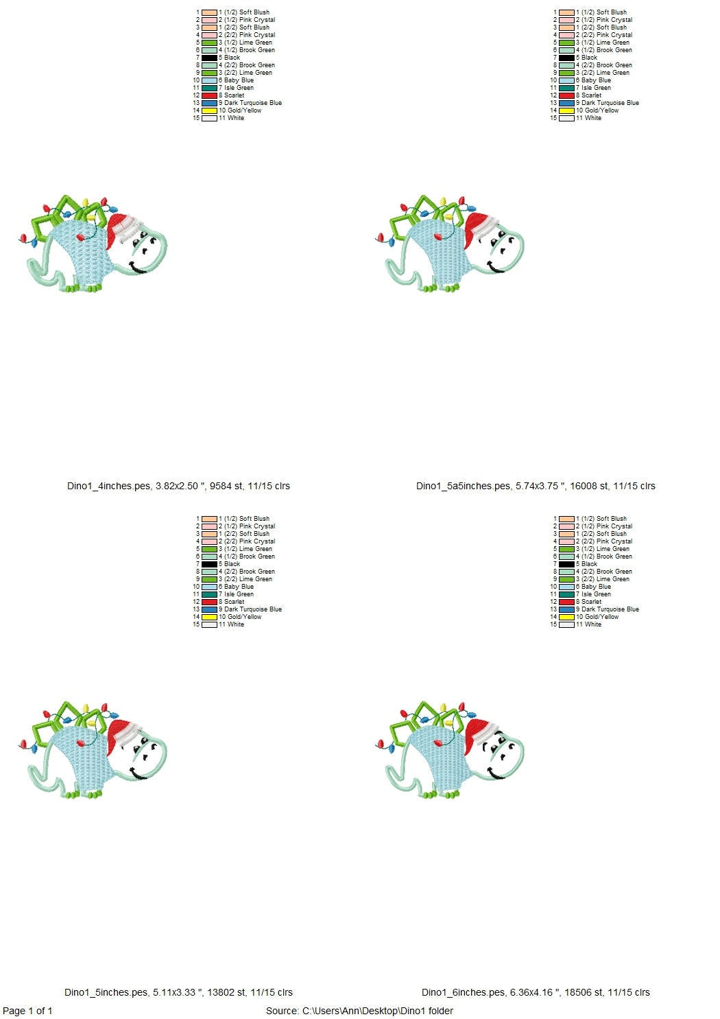 Little Christmas Dinosaur Applique machine embroidery design cute Dino knit sweater sweatshirt and Santa hat fringed fluffy 4, 5, 6 inches