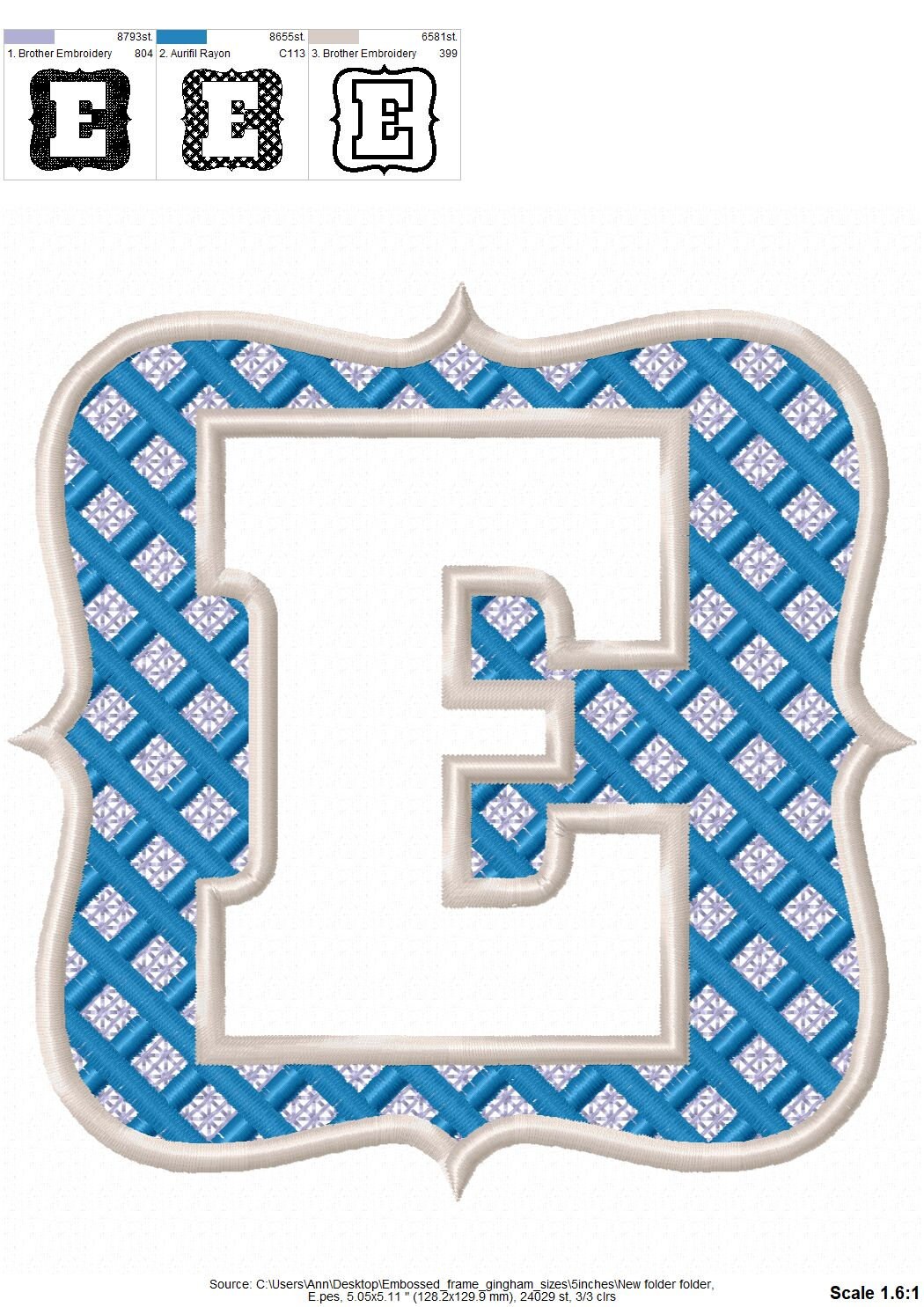 Embossed terry towel Bold Monogram letters A-Z in plaid checkered Frame machine embroidery designs for hoop 4x4, 5x7 wedding birthday gift
