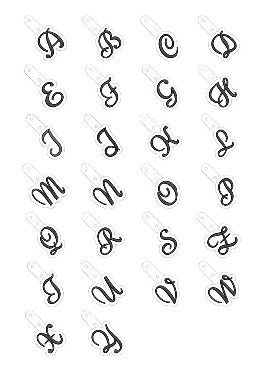 Monogram Keychain Nicole ITH – Instant Download | Artapli