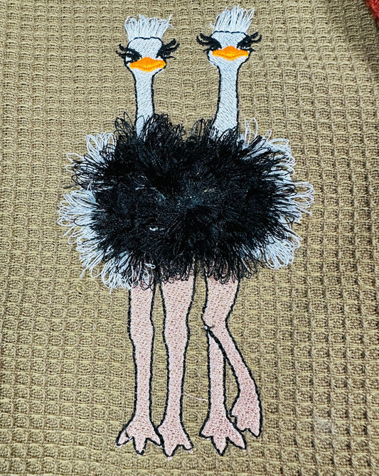 Fringed Fluffy Ostrich Flock of 2 Ostriches Machine Embroidery Designs for Hoop 4x4 and 5x7 Awesome Fringe Ostrich Bird in the Hoop - Etsy