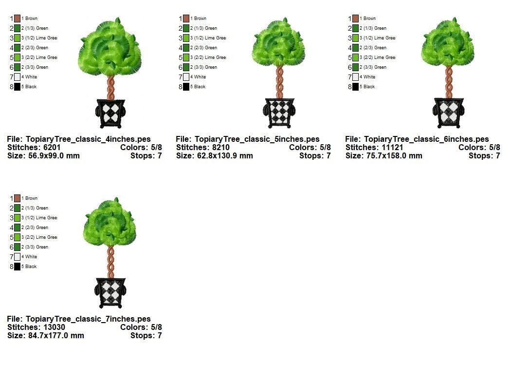 Fringed fluffy Topiary Tree