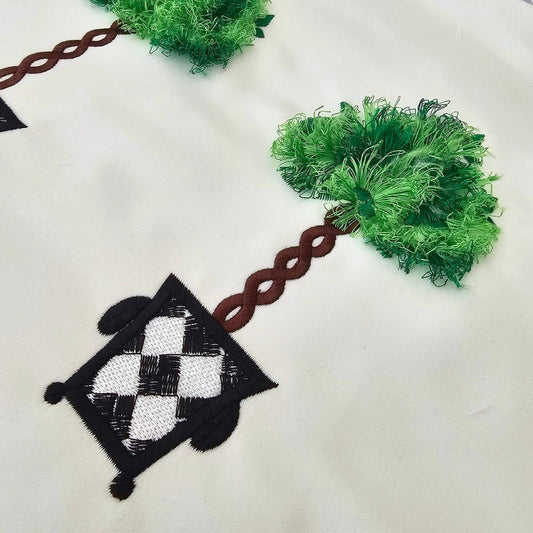 Fringed fluffy Topiary Tree