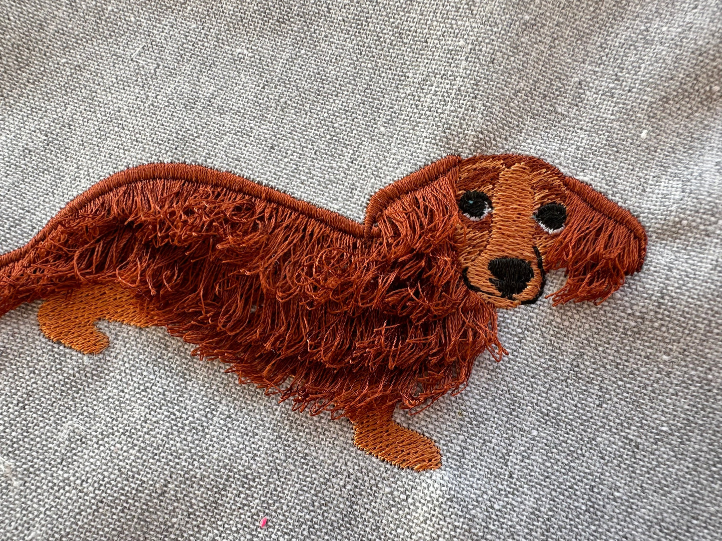 Dachshund Fringe Dog Fluffy Chenille Puppy Machine Embroidery Designs Weenie Dog Breed Fringed Fur Dachshund Dog Puppy Embroidery Pet Animal - Etsy