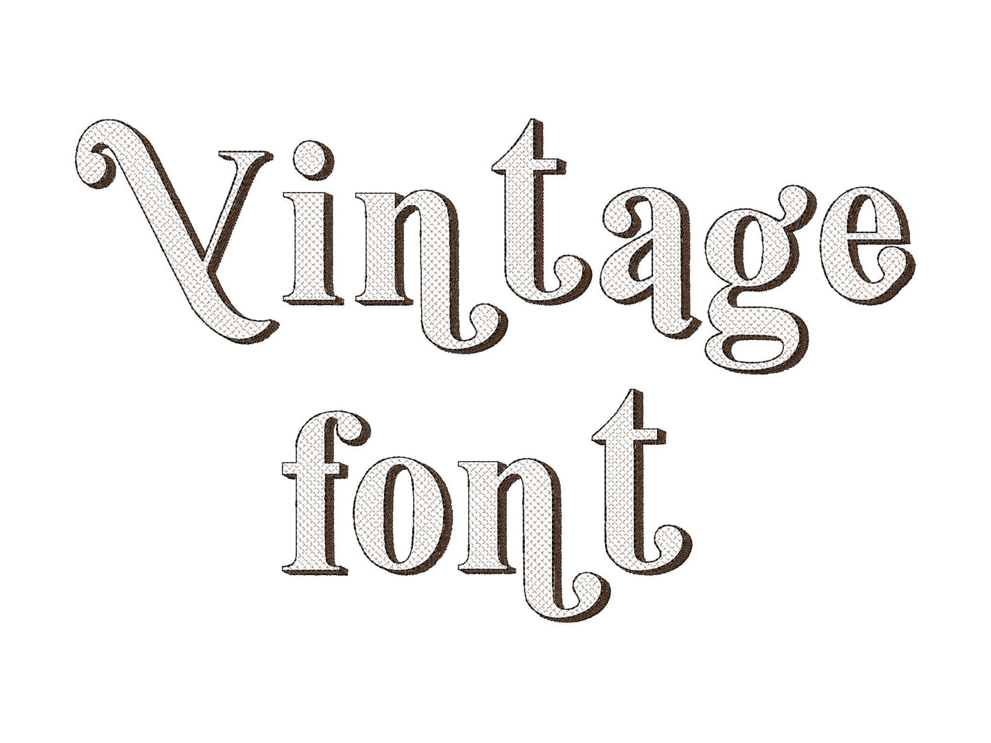 Vintage Glitter Font HTV glitter vinyl monogram sparkling Retro alphabet letters machine embroidery designs