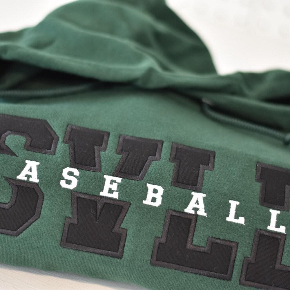 Sport Split Athletic Monogram Applique – Appliqué embroidery design by Artapli