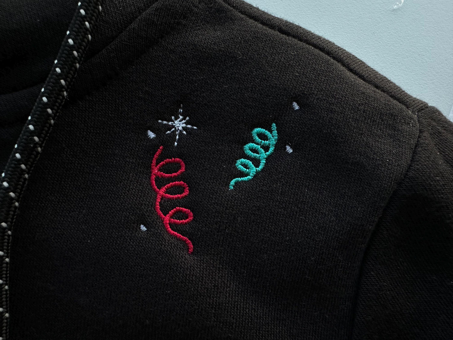 Festive Party Confetti machine embroidery designs Birthday New Year Eve decor kids monogram accent decoration mini sizes 1.8 up to 3 inch