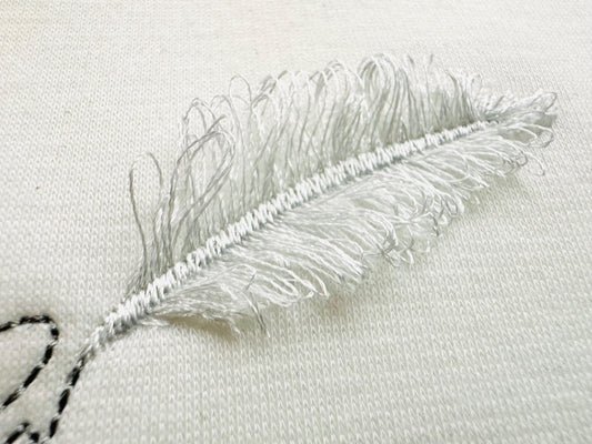 Free Saying Fringed Feather Machine Embroidery Designs Bold Saying Tattoo Fringe in the Hoop for Hoop 4x4 Simple Cute Fuzzy Fluffy Feather - Etsy