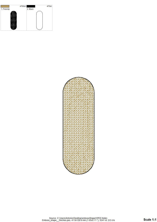 Embossed shape cloud for terry towel initial monogram frame basement stitch shape machine embroidery designs assorted sizes