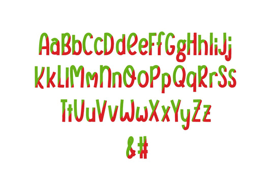 Fill stitch Split Font Sunkissed alphabet divided monogram letters machine embroidery designs kids bold font many sizes