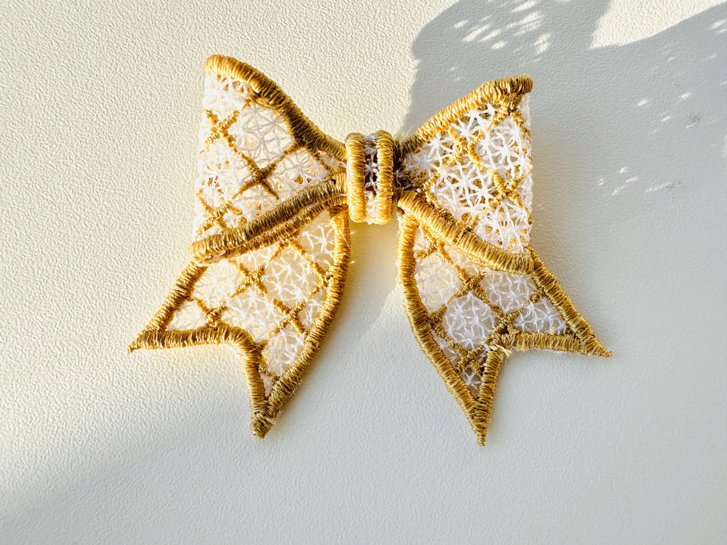 Luxe Bow small elegant Girly Bow for Hair Clip Ornament Decorative Accent FSL freestanding lace machine embroidery designs for hoop 4x4