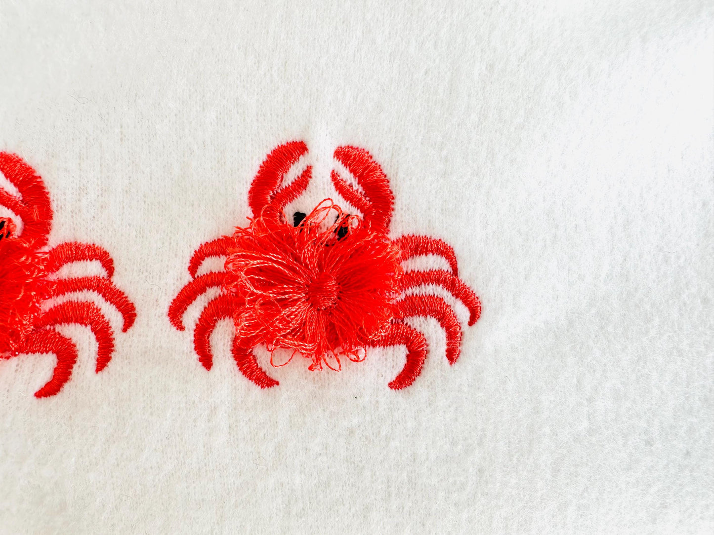 Cute Mini Fluffy Crab Fringed Fur Chenille Summer Beach Sea Animal Marine Machine Embroidery Designs Fringe Design Sizes 1.5 up to 2 Inches - Etsy