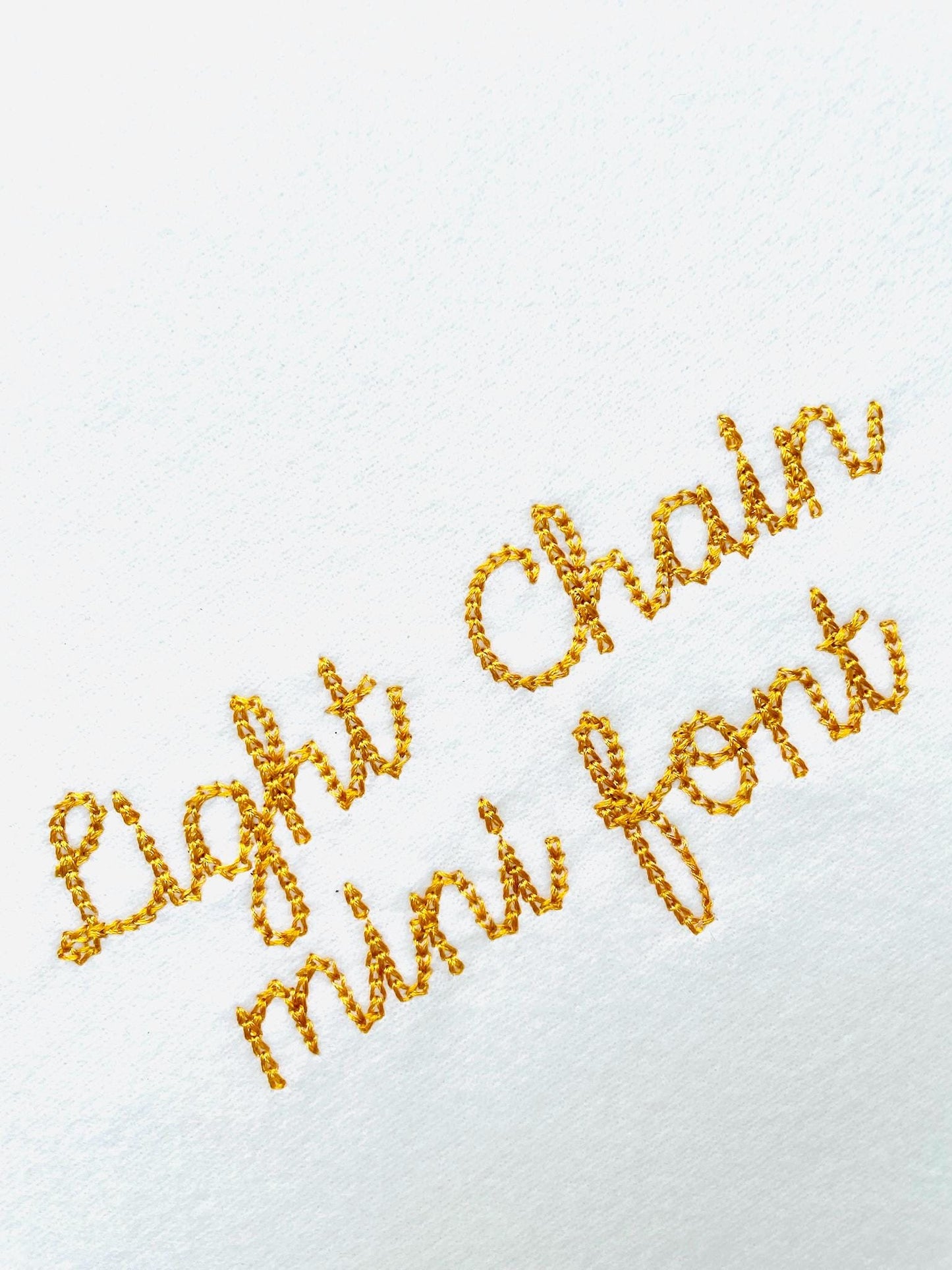 Quick light stitch Chain FONT machine embroidery designs handwritten script Font alphabet letters Monogram assorted sizes 1 up to 3.2 in, BX - image 2