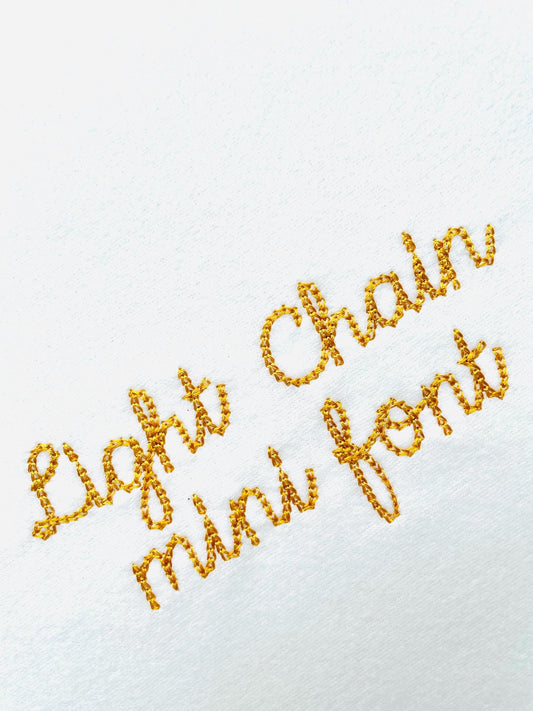 Quick light stitch Chain FONT machine embroidery designs handwritten script Font alphabet letters Monogram assorted sizes 1 up to 3.2 in, BX - image 2