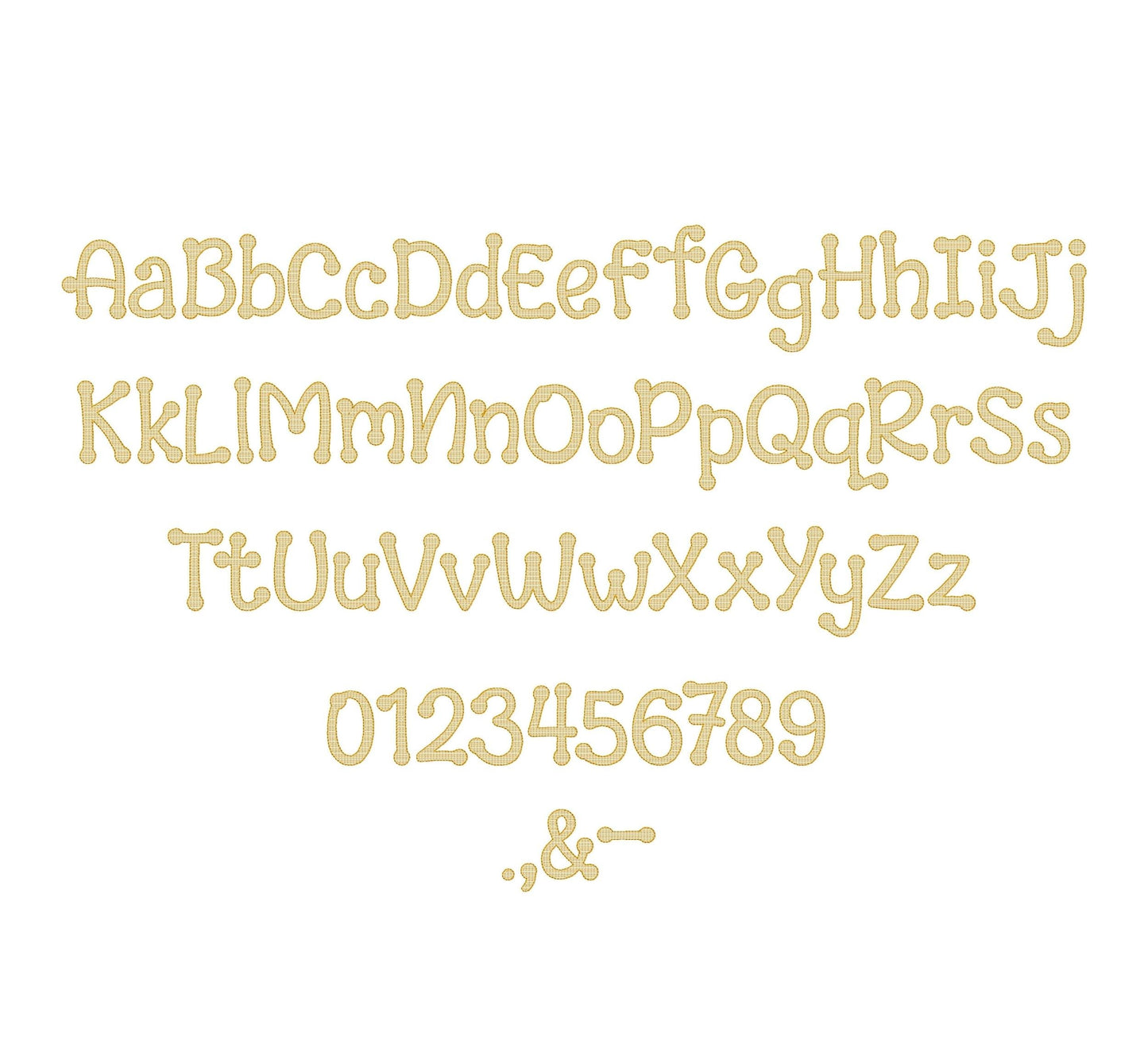 Quick light stitch fill Font Dot to Dot Kindergarten kids alphabet machine embroidery designs Monogram letters sizes 1 up to 2.6 inch, BX - image 7