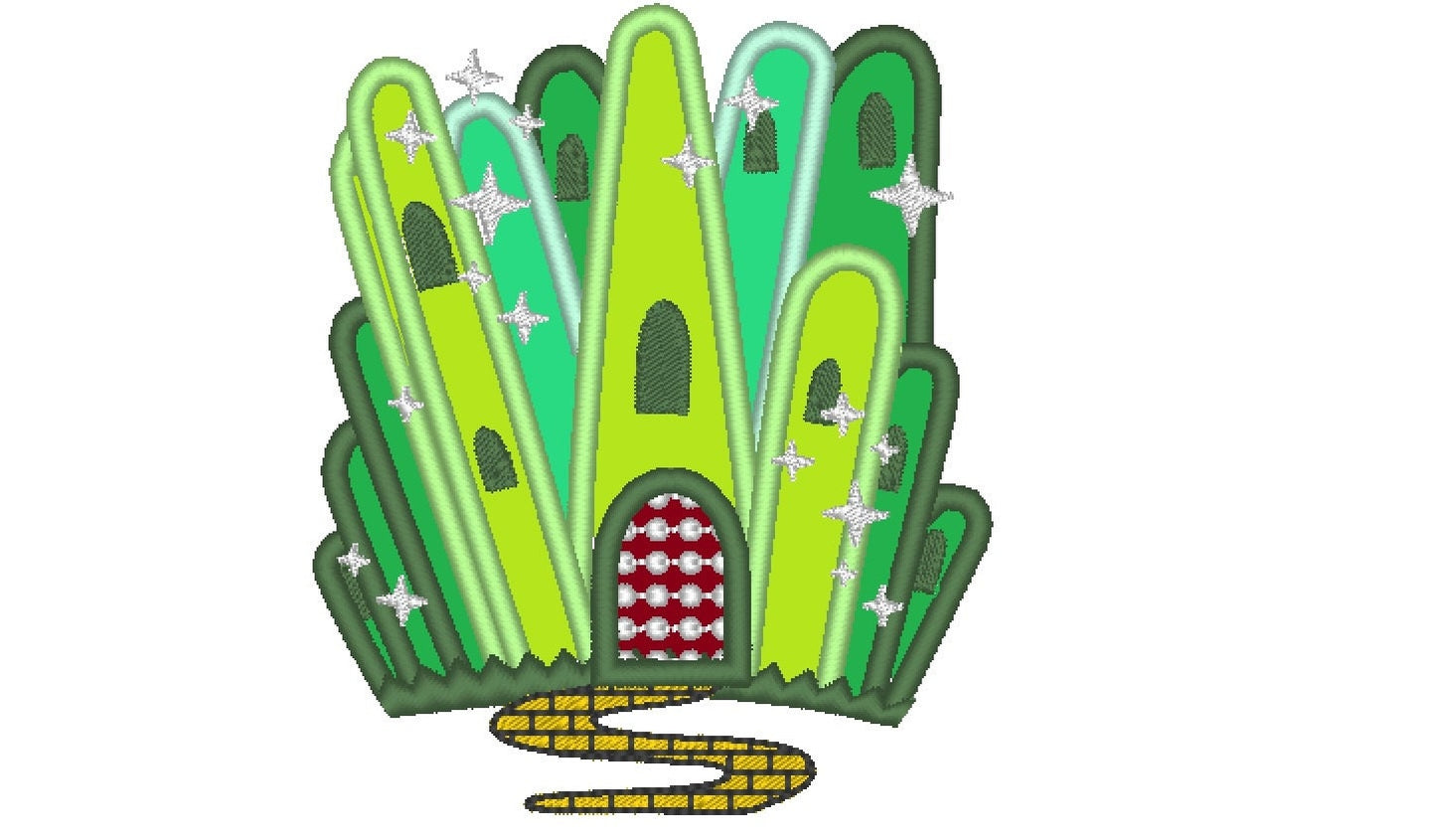 Wizard of Oz Emerald City Applique - image 1