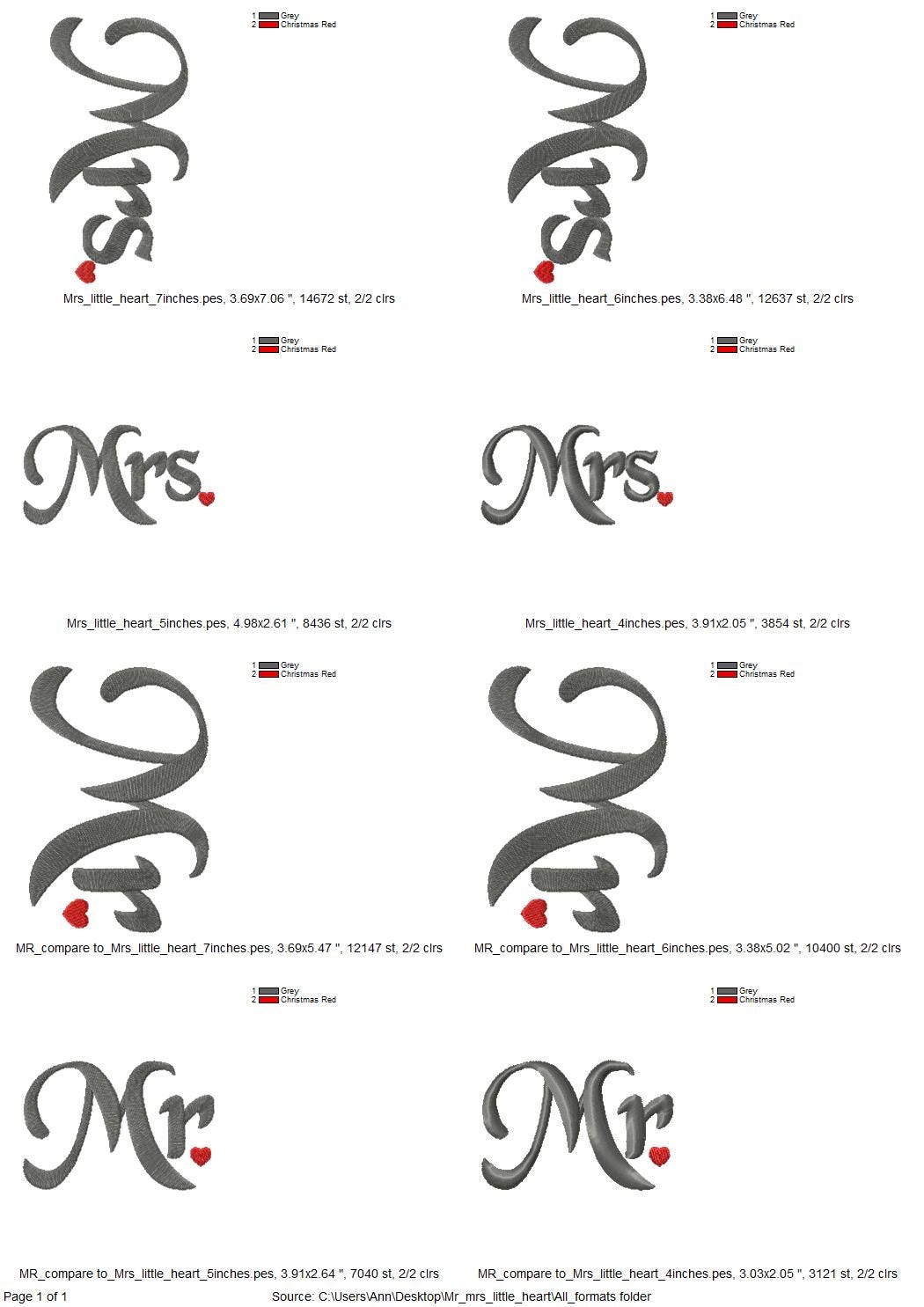 Mr And Mrs Monogram Accent - image 4