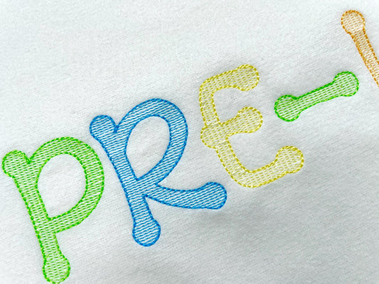 Quick light stitch fill Font Dot to Dot Kindergarten kids alphabet machine embroidery designs Monogram letters sizes 1 up to 2.6 inch, BX - image 2