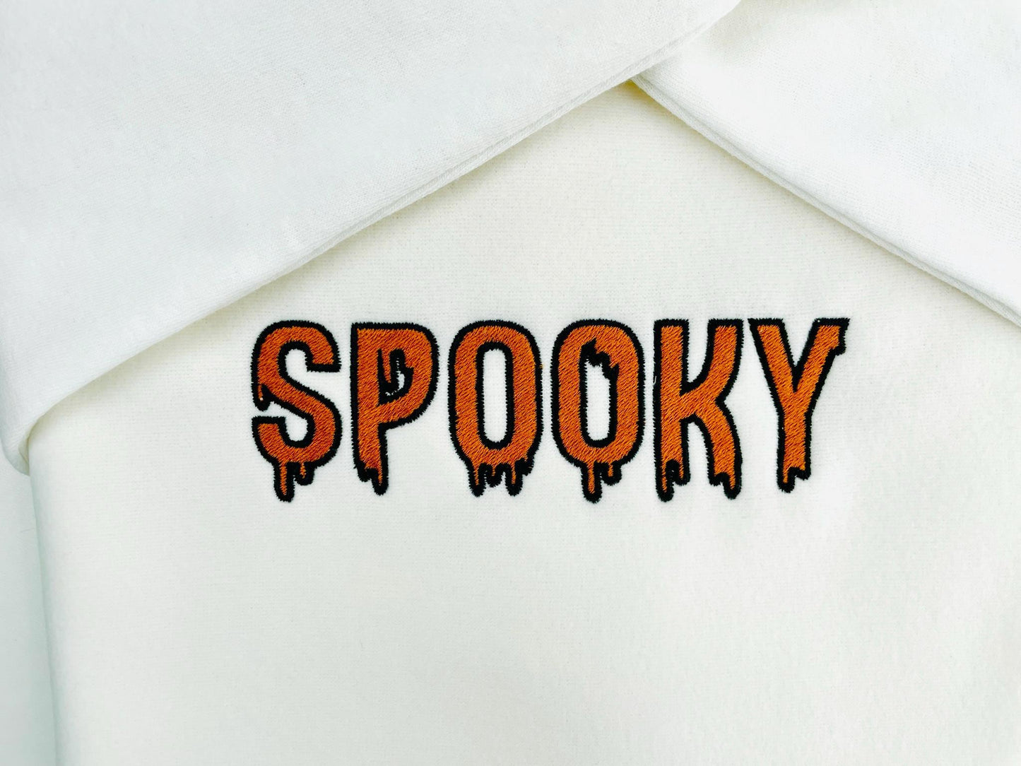 Halloween Spooky Melted FONT 2 styles Block type fill stitch and outline best Melting Dripping alphabet monogram machine embroidery designs - image 8