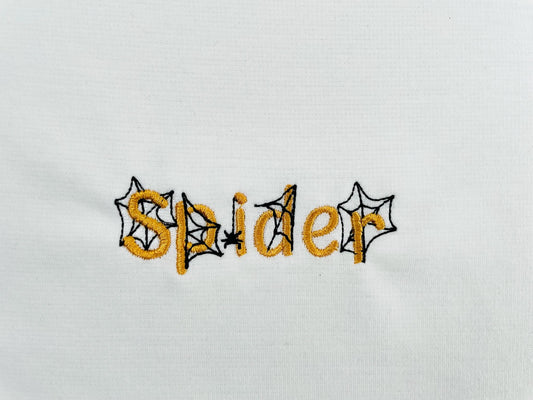 Halloween Spider Web Font SET of 5 Fonts satin stitch machine embroidery designs spiderweb cobweb alphabet mini sizes spooky scary kids Boo - image 2