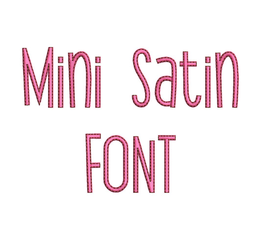 Satin stitch and outline Thin Tall MINI Font alphabet playful kids baby monogram name machine embroidery designs mini sizes 1.1 up to 2 inch