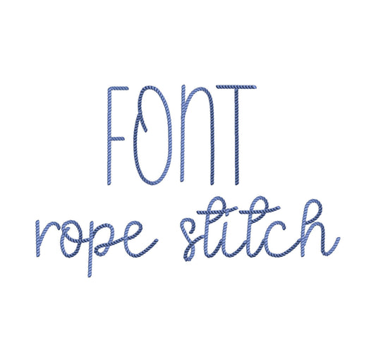 Mini Rope Stitch Font