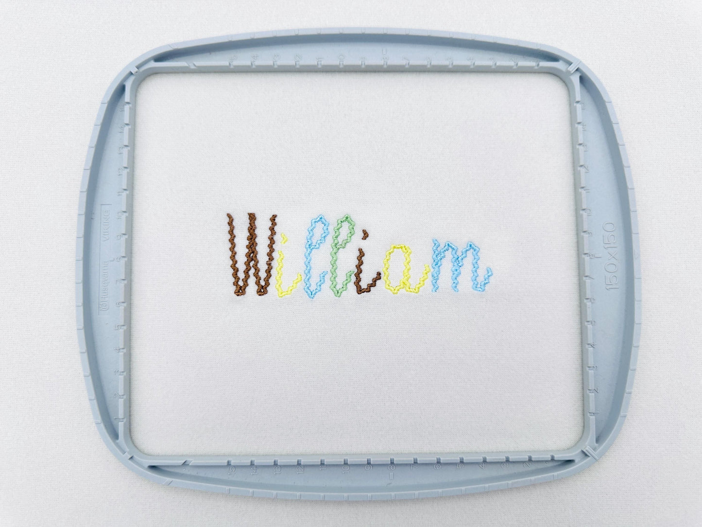 Whimsical RicRac Handwritten Font machine embroidery designs Monogram Alphabet