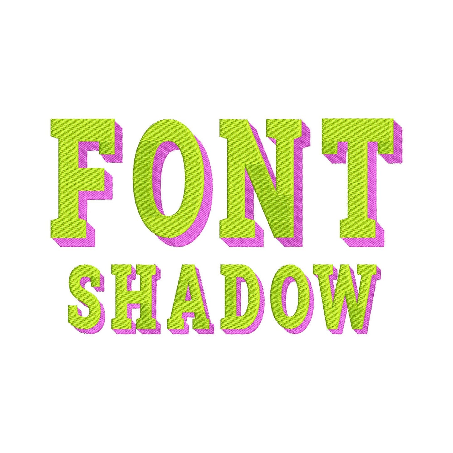 Slab Shadow Block Font